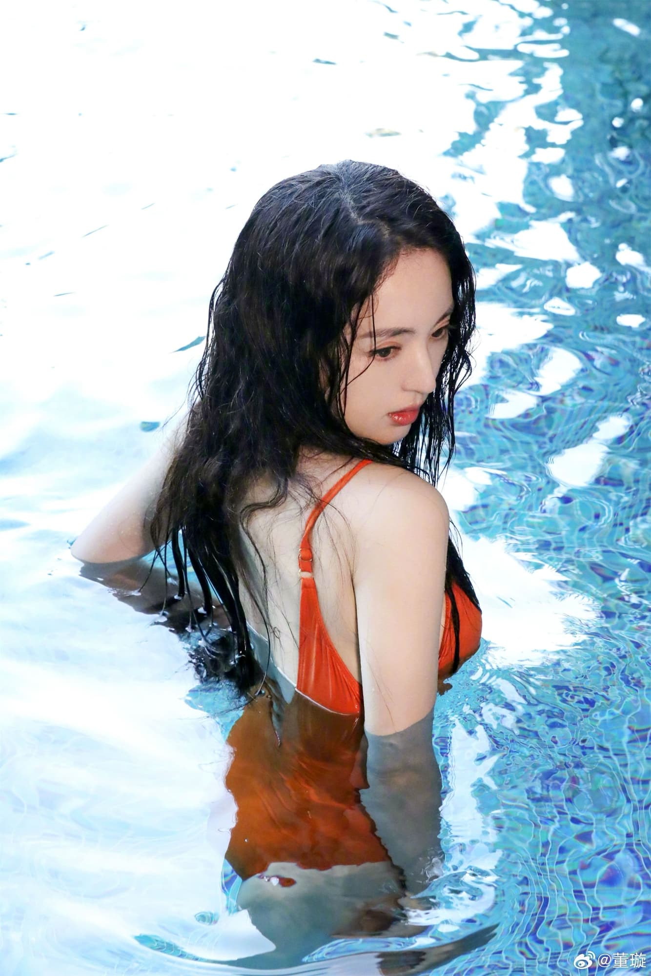 性感泳装出水芙蓉—董璇